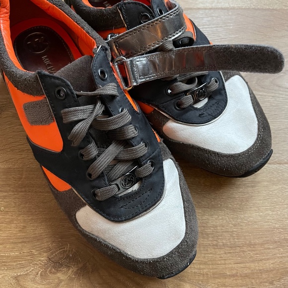 Michael Kors Alexandra Trainer - Neon Orange - Women's Size 9 - Picture 8 of 12